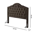 Cabeceira Para Cama Box Queen 160 Cm Veneza Marrom
