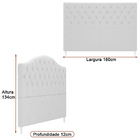 Cabeceira Para Cama Box Queen 160cm Balence Bouclé Suave Bege