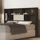 Cabeceira Para Cama Box Queen Com Prateleiras E Porta 160 Cm