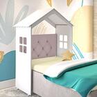 Cabeceira Para Cama Box Ronaldo Branco/rosê