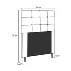 Cabeceira Para Cama Box Solteiro 0,90cm Laminado Preto