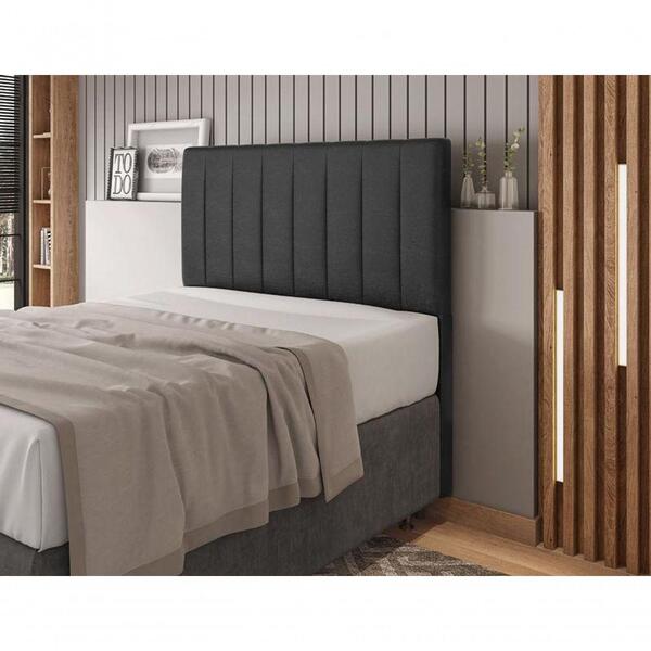 Cabeceira Para Cama Box Solteiro 0,90cm Laminado Preto