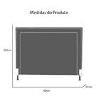 Cabeceira Para Cama Box Solteiro 90cm Viviane Suede - Estopar