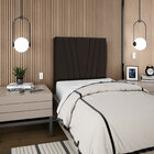 Cabeceira Para Cama Box Solteiro Carla 90cm Suede Marrom