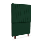 Cabeceira Para Cama Box Solteiro Carla 90cm Suede Verde