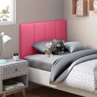 Cabeceira Para Cama Box Solteiro Estofada Corino Rosa Yasmin