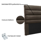 Cabeceira Para Cama Box Solteiro La Italiana 90cm Veludo - Ss