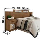 Cabeceira Para Cama Boxlara Rovere Geval