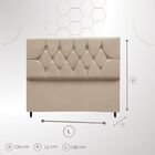 Cabeceira Para Cama Casal 140 Cm Brenda  Com Frame Suede Azul