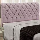 Cabeceira Para Cama Casal 140cm Fernanda Veludo Rosê