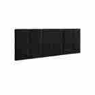 Cabeceira Para Cama Casal Bia1,40 Estofada Suede Preto - Rede