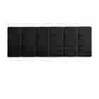 Cabeceira Para Cama Casal Bia1,60 Estofada Suede Preto - Rede