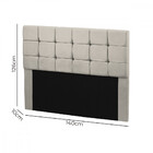 Cabeceira Para Cama Casal Box Julia 140cm Veludo Marfim