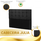 Cabeceira Para Cama Casal Box Julia 140cm Veludo Preto