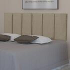 Cabeceira Para Cama Casal Estofada 1.40m Café Com Leite