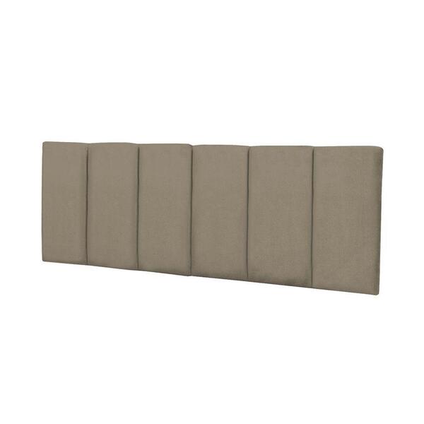 Cabeceira Para Cama Casal Estofada 1.40m Café Com Leite