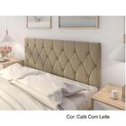 Cabeceira Para Cama Casal Estofada 1.40m Cor: Caramelo