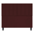 Cabeceira Para Cama De Casal 140 Cm Elen Suede Bordô