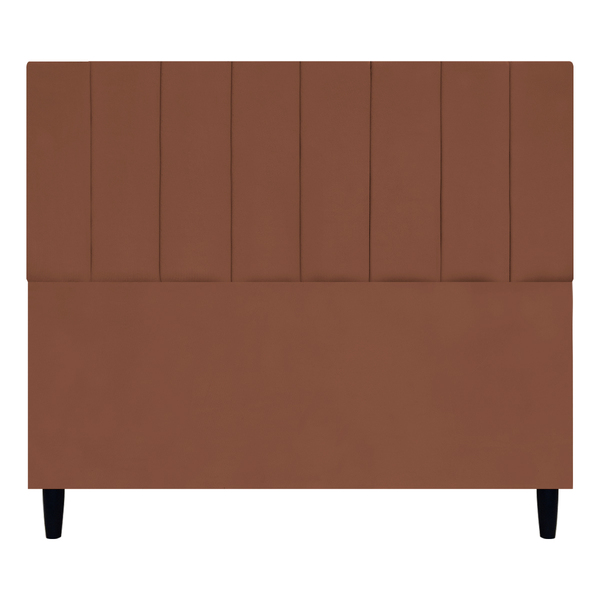 Cabeceira Para Cama De Casal 140 Cm Elen Suede Terracota