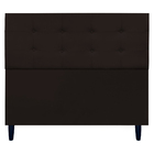 Cabeceira Para Cama De Casal 140 Cm Ivy Suede Marrom