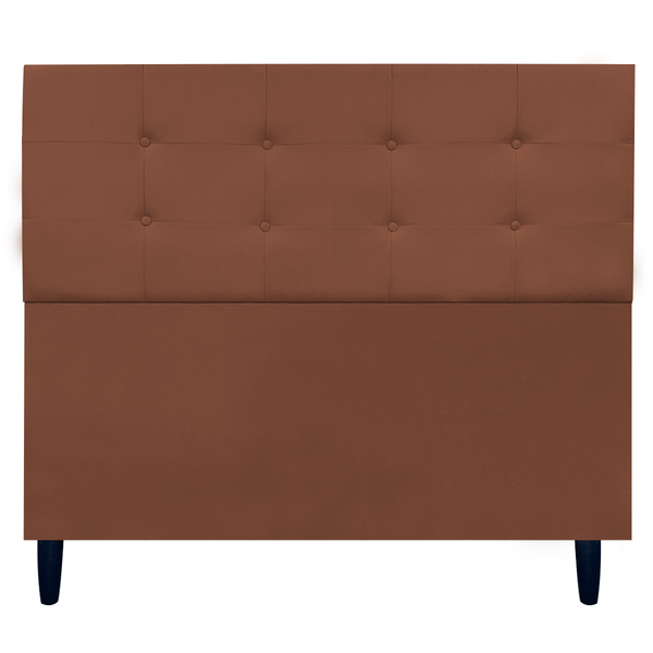 Cabeceira Para Cama De Casal 140 Cm Ivy Suede Terracota