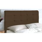 Cabeceira Para Cama De Casal 140 Cm Lara Suede Marrom