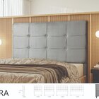 Cabeceira Para Cama De Casal 140 Cm Safira Bege