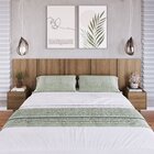 Cabeceira Para Cama De Casal Com Mesas De Cabeceira Zurique M