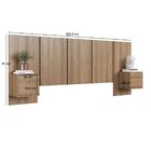 Cabeceira Para Cama De Casal Com Mesas De Cabeceira Zurique M