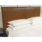 Cabeceira Para Cama De Casal Decorativa Frances Couro Marrom