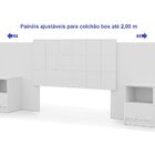 Cabeceira Para Cama De Casal Extensível 100% Mdf Glamour Bran