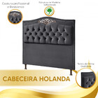 Cabeceira Para Cama De Casal Holanda 1,40 - Veludo