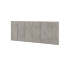 Cabeceira Para Cama De Casal Laura 1,40 Almofadada Sued Bege