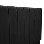 Cabeceira Para Cama De Casal Veludo Premium Preto