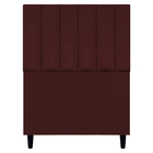 Cabeceira Para Cama De Solteiro 90 Cm Suede Bordô