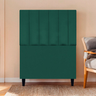 Cabeceira Para Cama De Solteiro 90 Cm Suede Verde