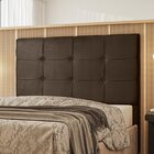 Cabeceira Para Cama De Solteiro 90cm Safira Marrom