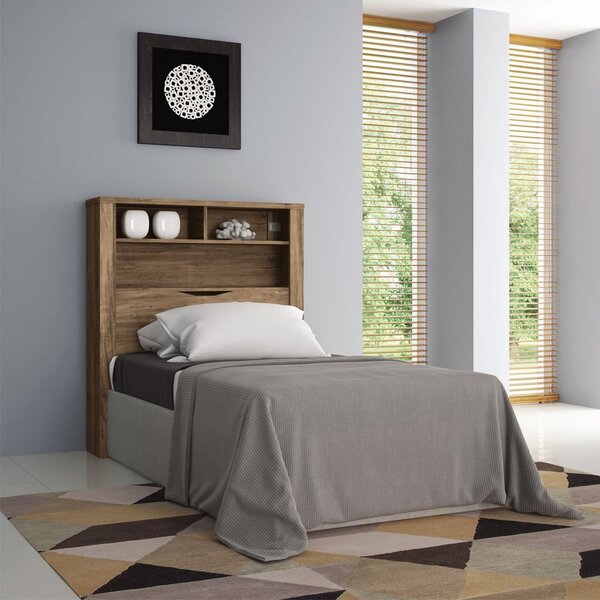 Cabeceira Para Cama De Solteiro Invicta Com Baú Santos Andirá