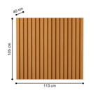 Cabeceira Para Cama De Solteiro Ripada Ragusa Nature