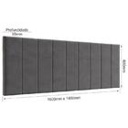 Cabeceira Para Cama Estofada Casal 1,40m Berlim Bege Claro