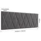 Cabeceira Para Cama Estofada Casal 1,40m Paris Mascavo