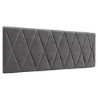 Cabeceira Para Cama Estofada Casal 1,60m Paris Cinza
