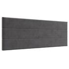 Cabeceira Para Cama Estofada Casal 1,60m Roma Cinza