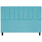 Cabeceira Para Cama King 195 Cm Elen Suede Azul Turquesa