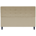 Cabeceira Para Cama King 195 Cm Ivy Suede Nude