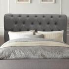 Cabeceira Para Cama Paris Cinza Escuro - Mms Decor