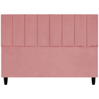 Cabeceira Para Cama Queen 160 Cm Elen Suede Rosê