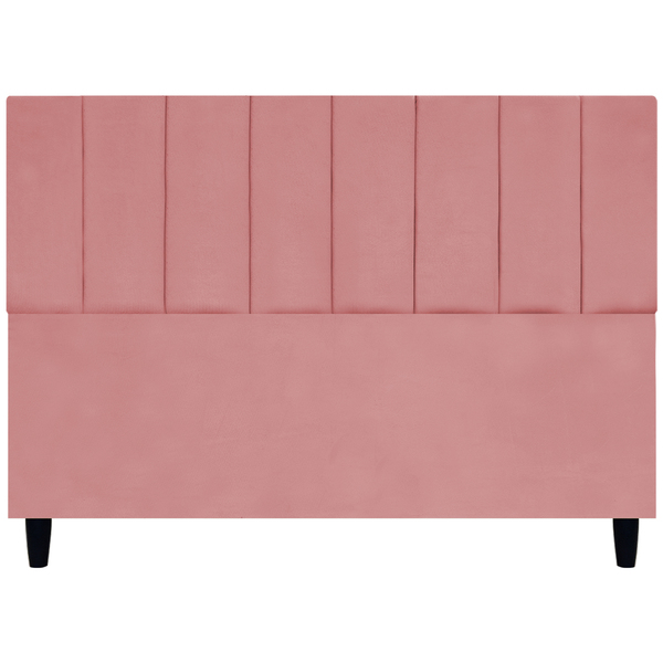 Cabeceira Para Cama Queen 160 Cm Elen Suede Rosê