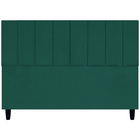 Cabeceira Para Cama Queen 160 Cm Elen Suede Verde