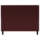 Cabeceira Para Cama Queen 160 Cm Ivy Suede Bordô